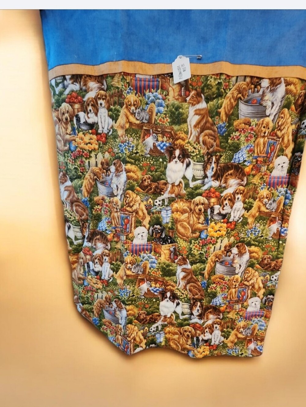 Handmade Dog Print Standard Size Pillowcase■ Never Used, Bought At Craft Show